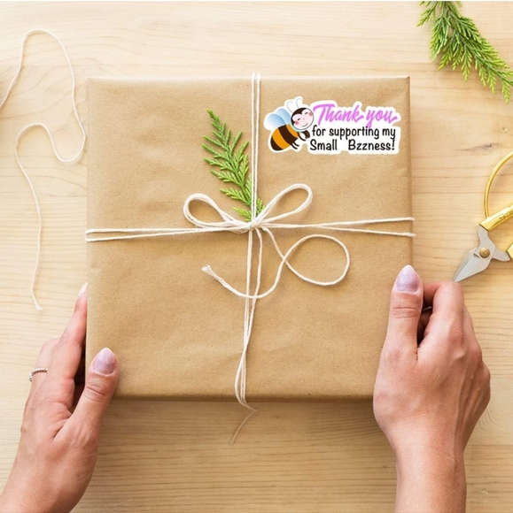 50 ct  Thank You Small Business Stickers for Packages - Picture 3 of 8